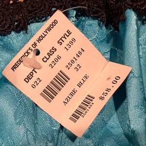 Frederick's of Hollywood Azure Blue Lace Lingerie